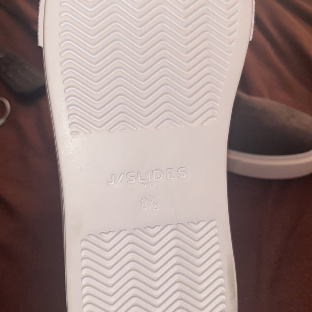 New never worn J/Slides - 8.5